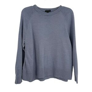 EILEEN FISHER Purple Knit Tunic Sweater Women's Size Small Crew Neck Pullover